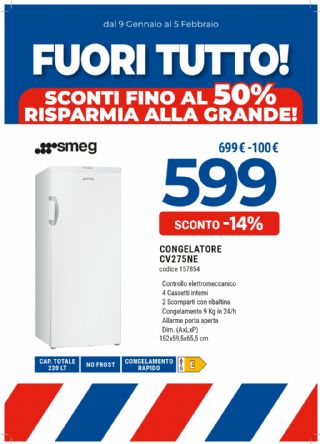 CONGELATORE SMEG CV275NE